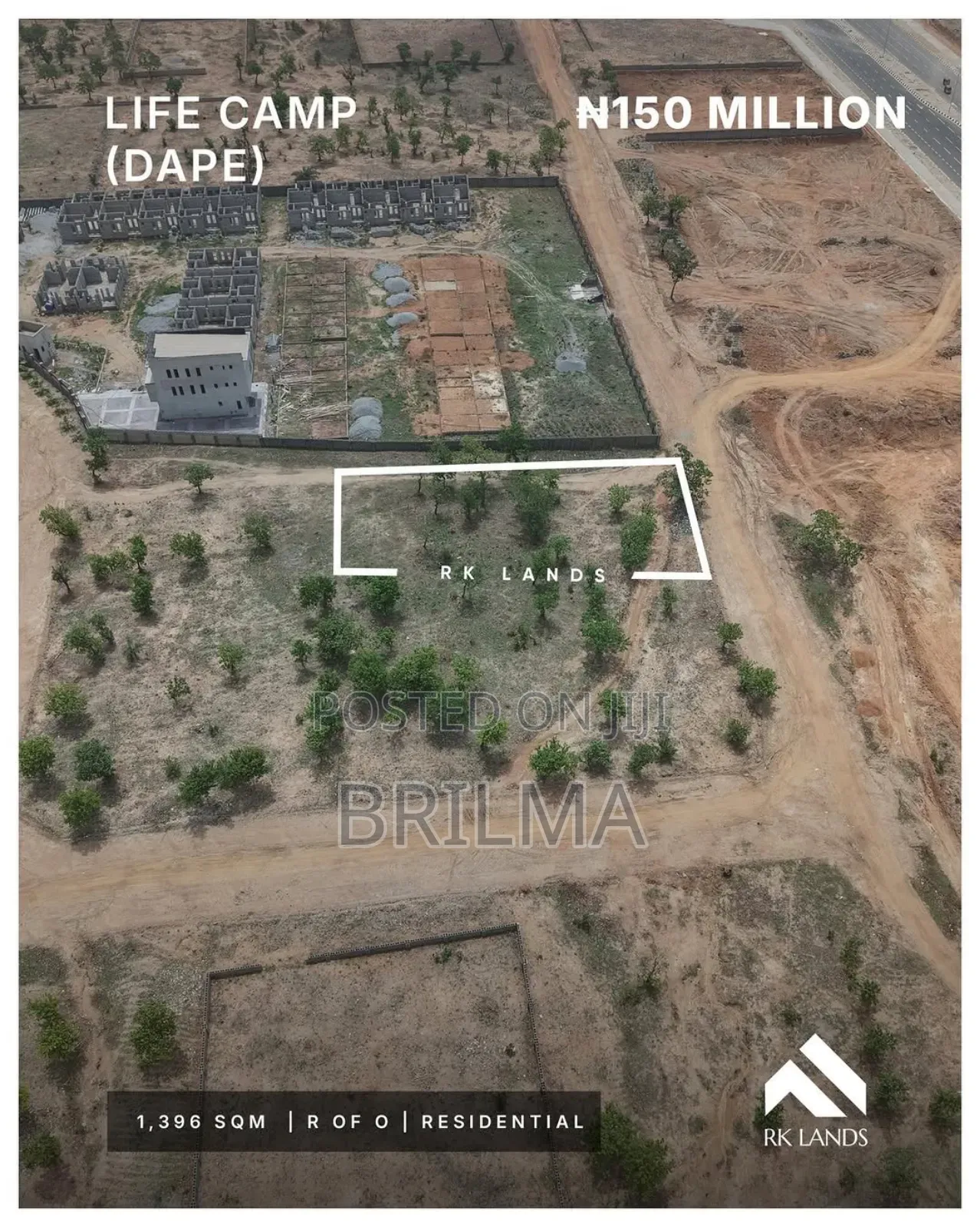 1400sqm Land in Lifecamp(Dape) for Sale