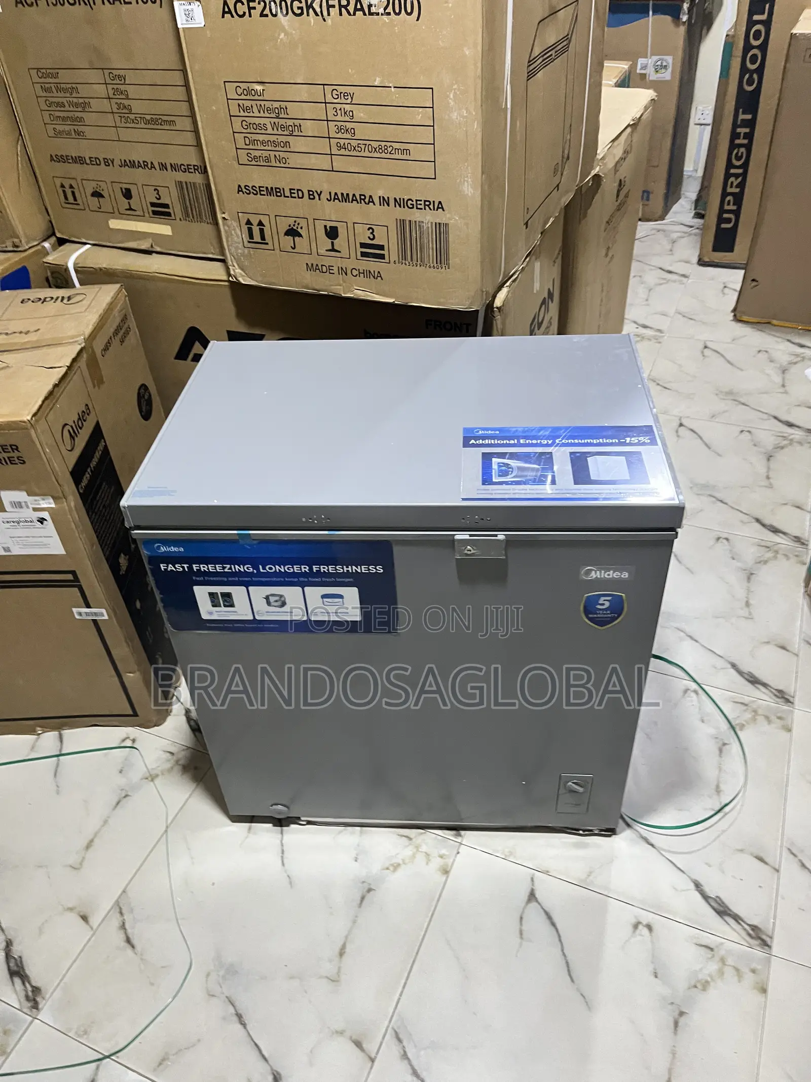 Midea Chest Freezer 197l Mdrc277fzg43ngg – Large Capacity Deep Freezer