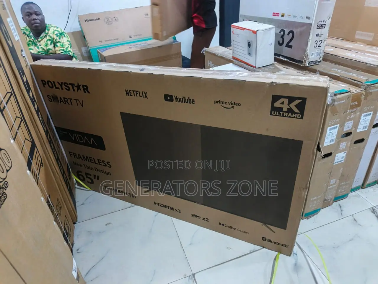 Polystar Pv-Hk65fltm 65 Inch Smart Screen