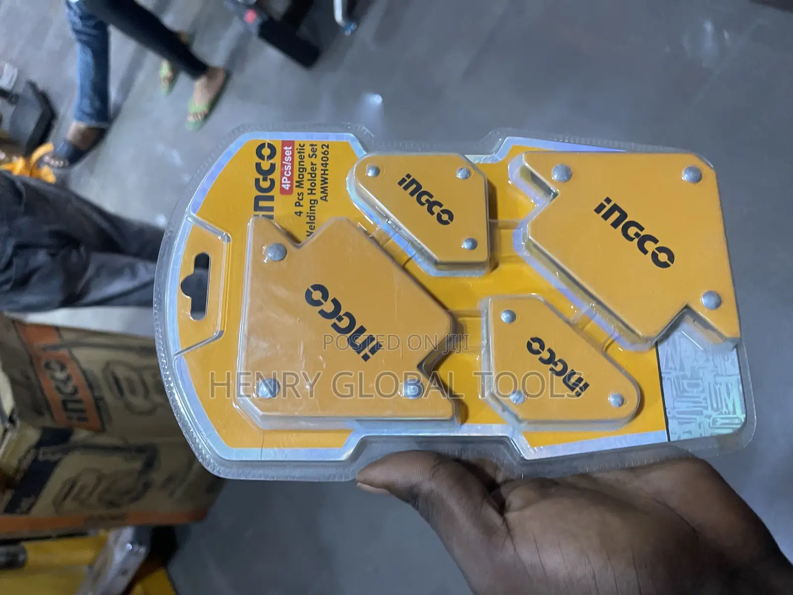 4pcs Ingco Magnetic Holder Welding Set