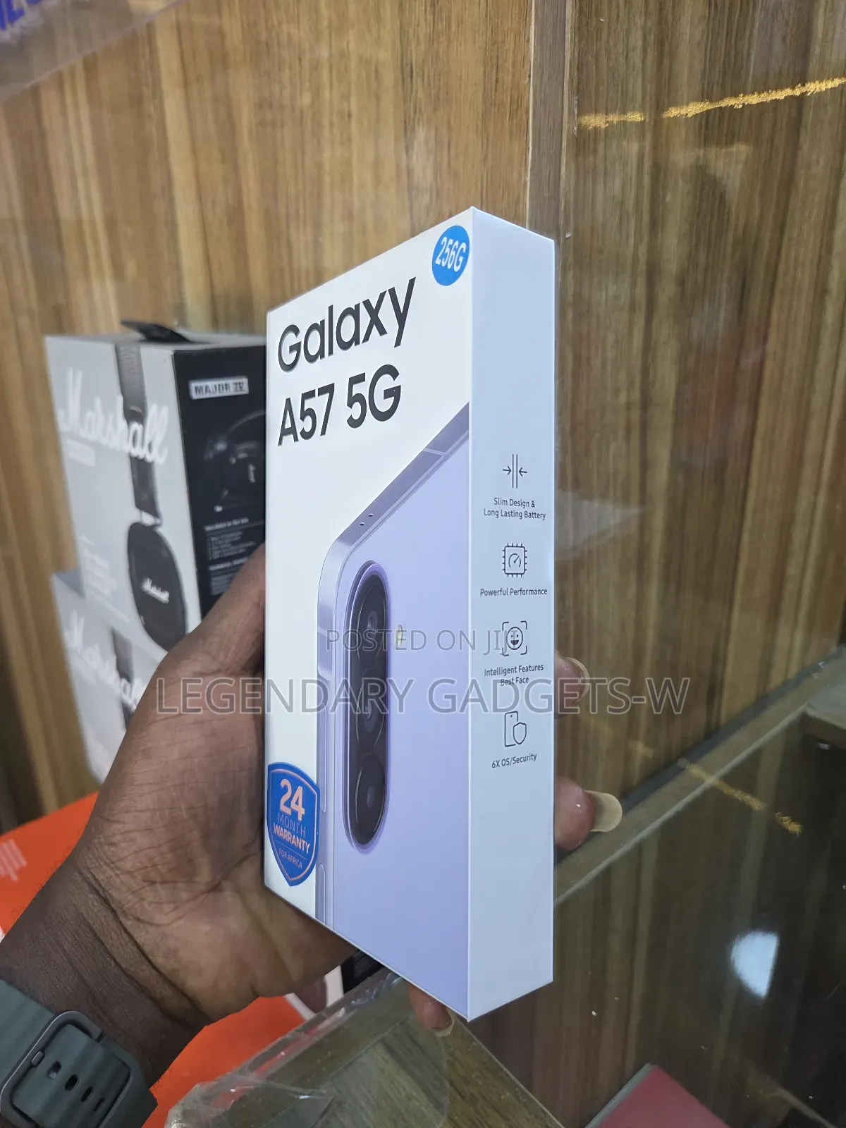 New Samsung Galaxy A57 256 GB Purple