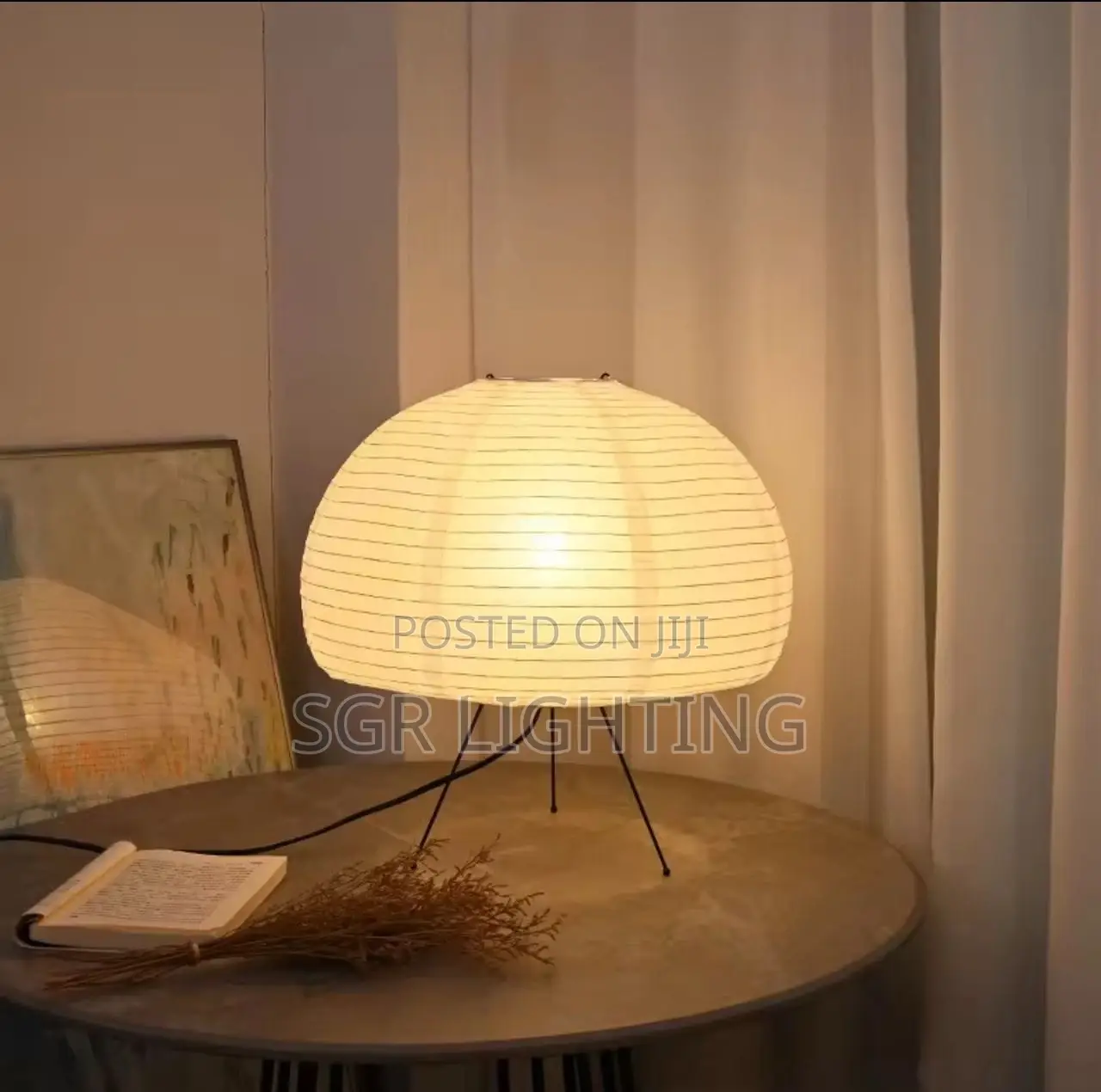 Nogy Noguchi Style Lamp Rice Paper Floor Lamp Retro Creative Bedside
