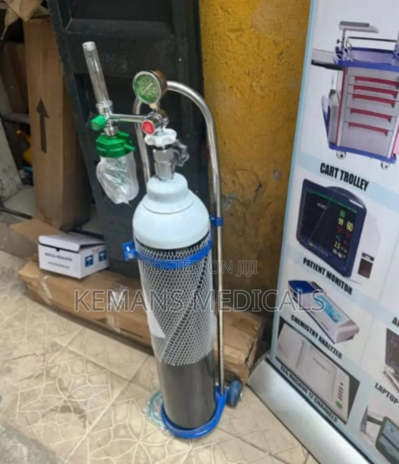 Complete Oxygen Cylinder Trolley