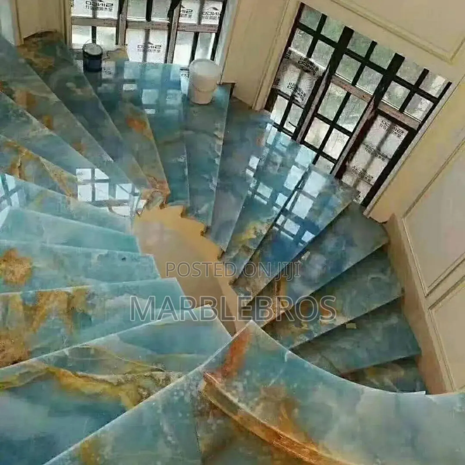 Mb56 Ocean Blue Sea Marble Stone