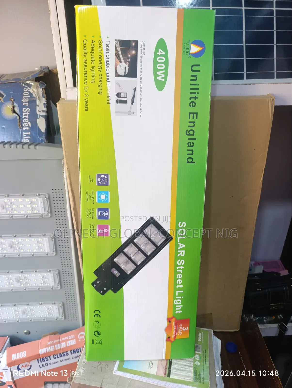 8 Eyes Unilite England Solar Street Light