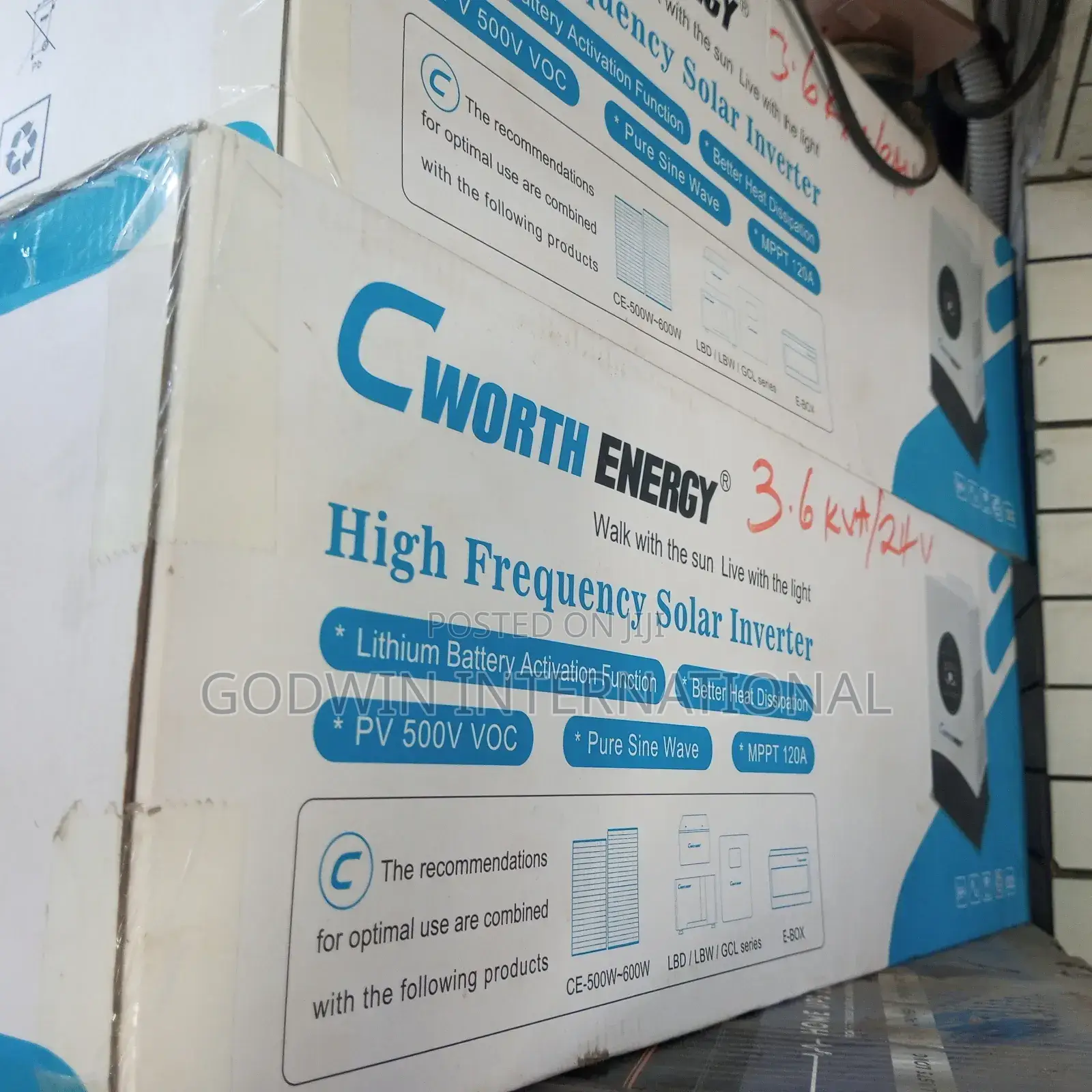 Cworth Hybrid Inverter 24v 3.6kva