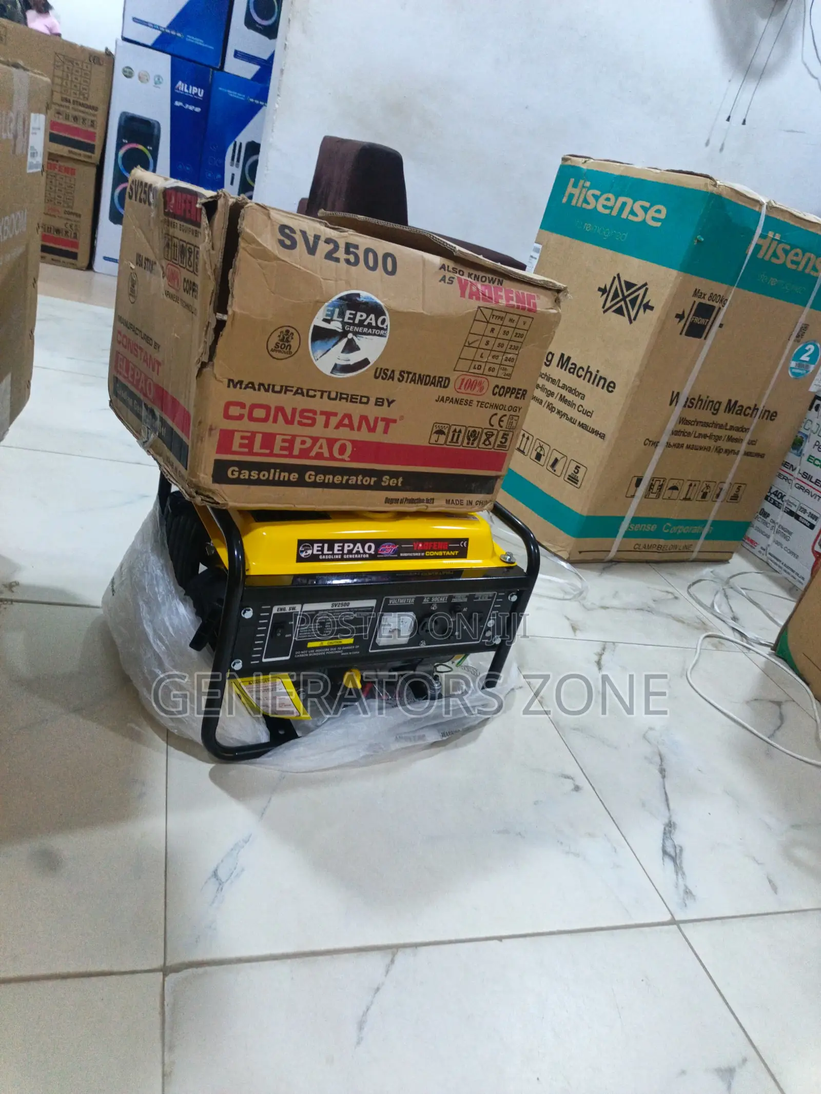 Elepaq Sv2500 1.5kva Copper Wound Generator