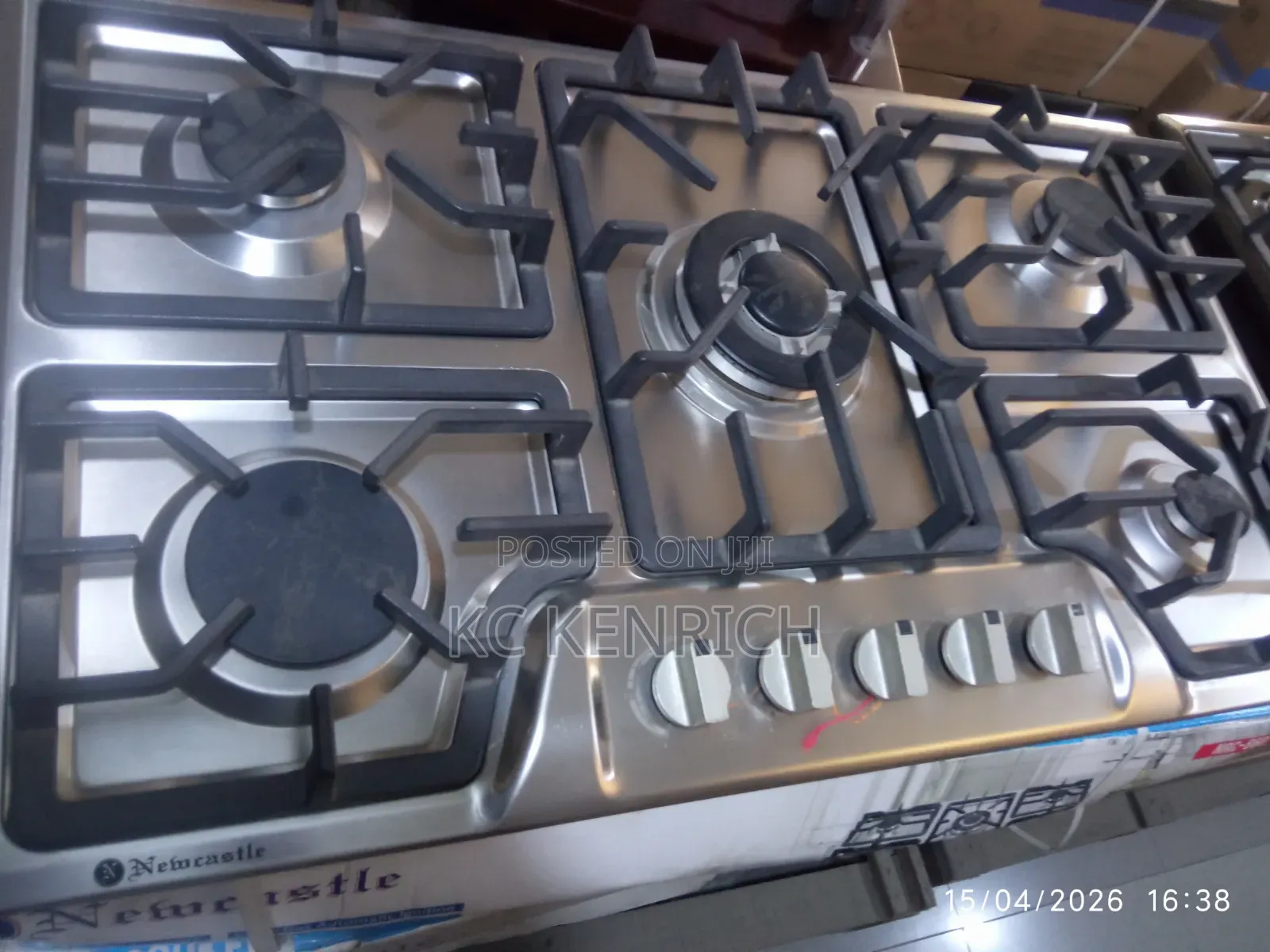 Gas Hob 5 Burner Stainless