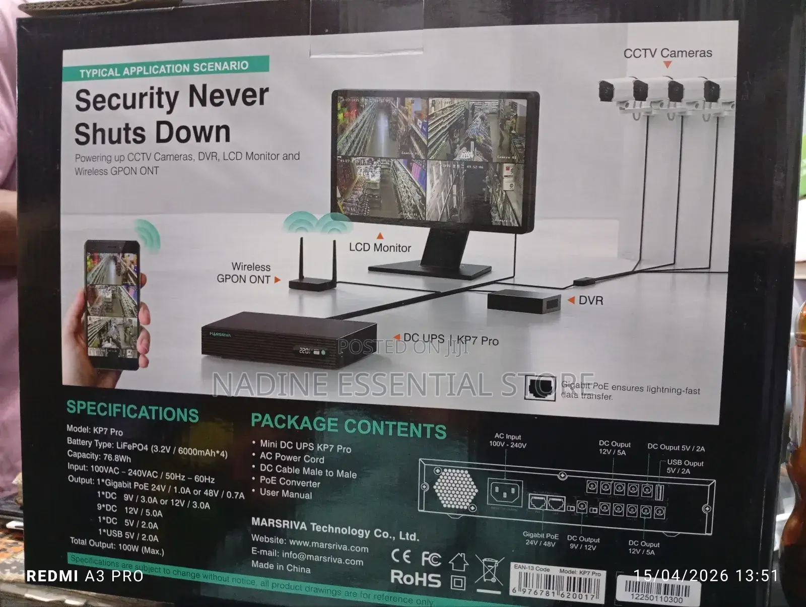 Masriva Smart Mini Dc Ups