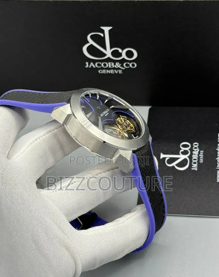 Original Jacob Co Gotham City Rubber Strap Watch Available in Store
