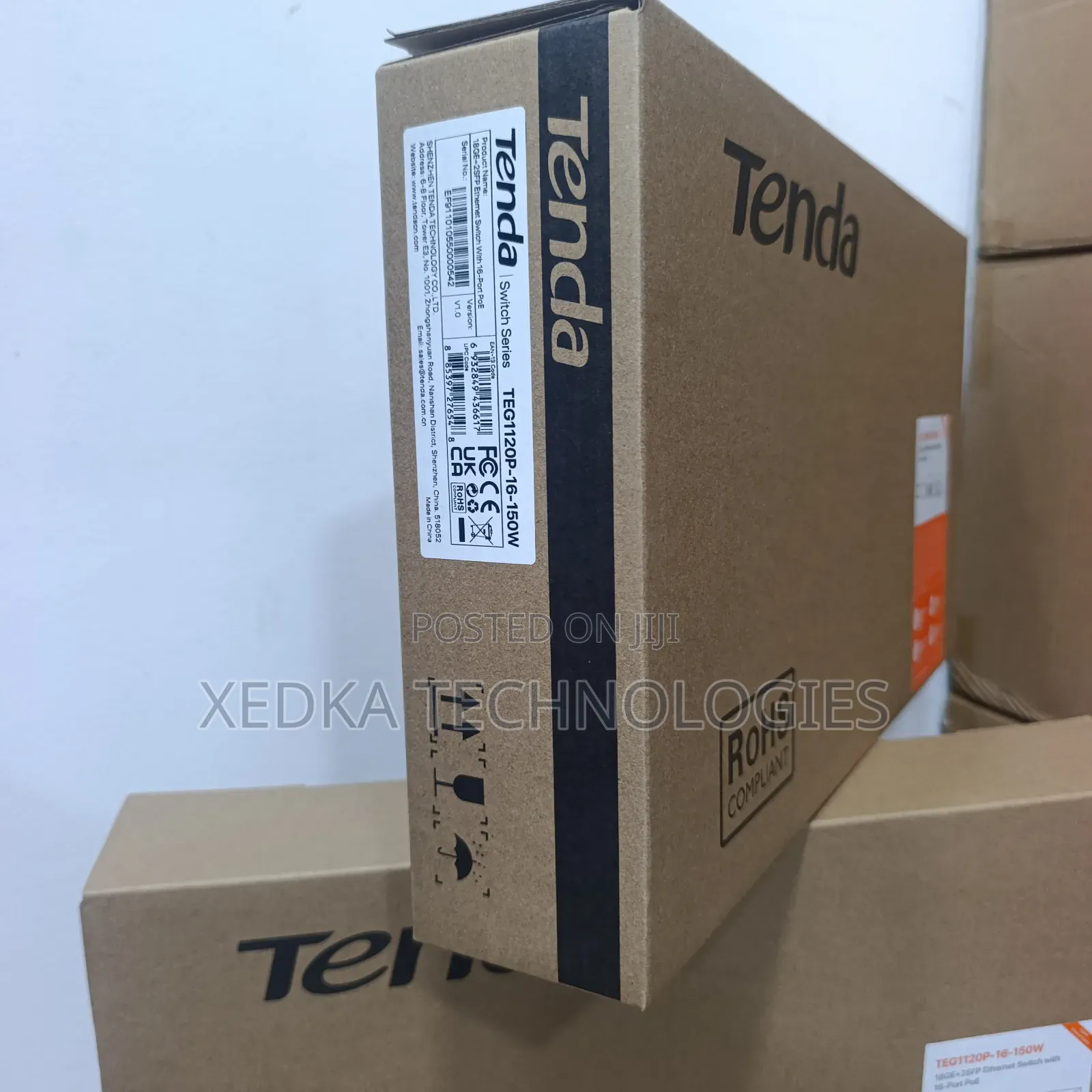 Tenda 16-Port Gigabit Poe +2*Sfp/2*Uplink