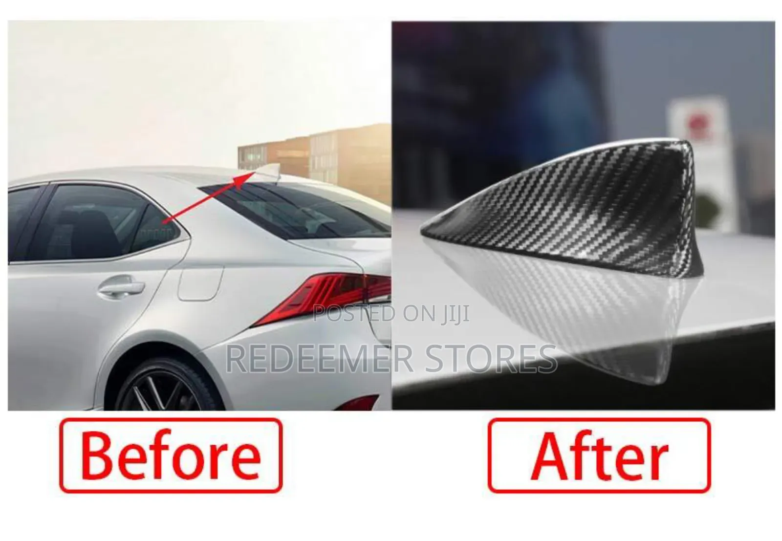 Universal Car Roof Shark Fin Antenna Topper