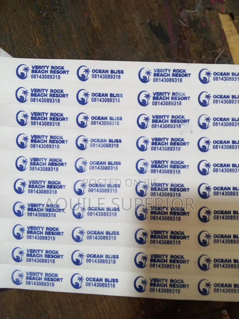 Custom Printed Tyvek Paper Wristbands for Event Access Control, 100pcs