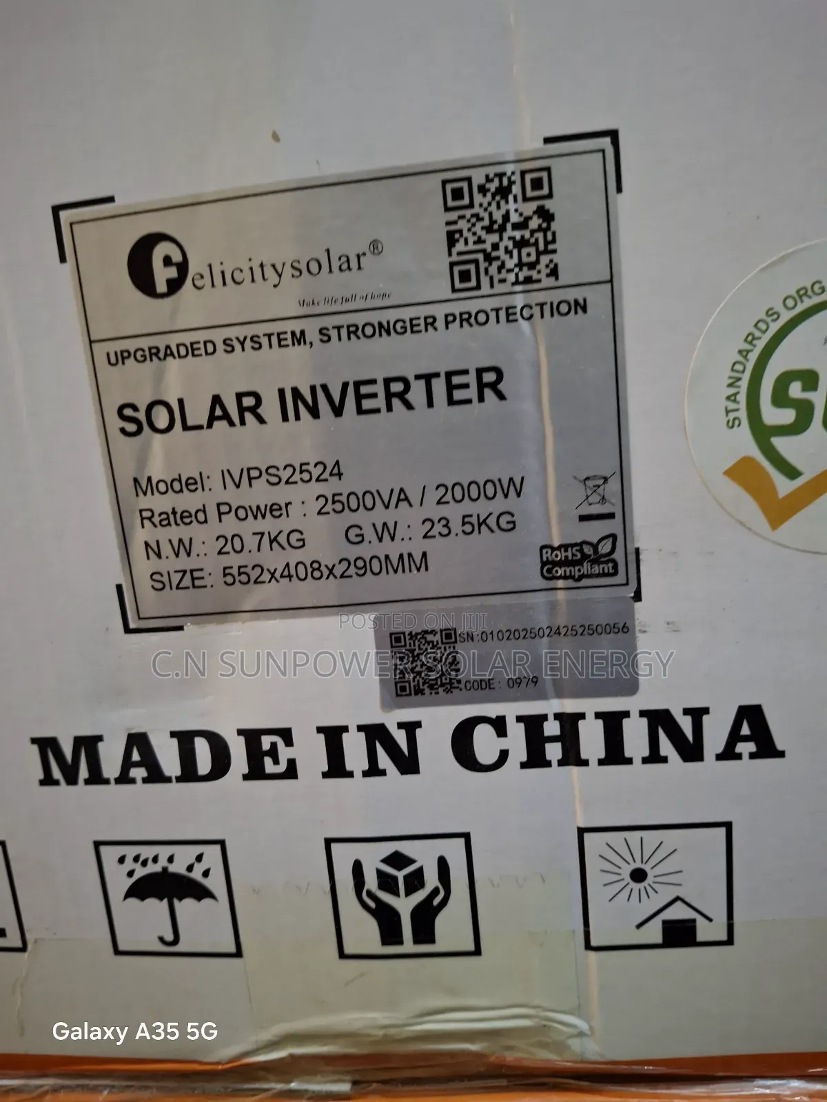 2.5kva/24v Felicity Inverter