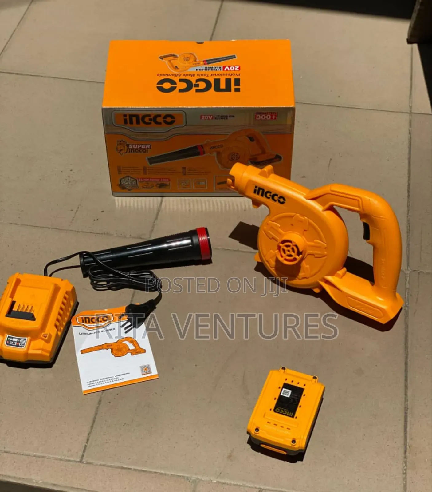 Ingco Cordless Aspirator Blower 20v (With Battery and Charger)