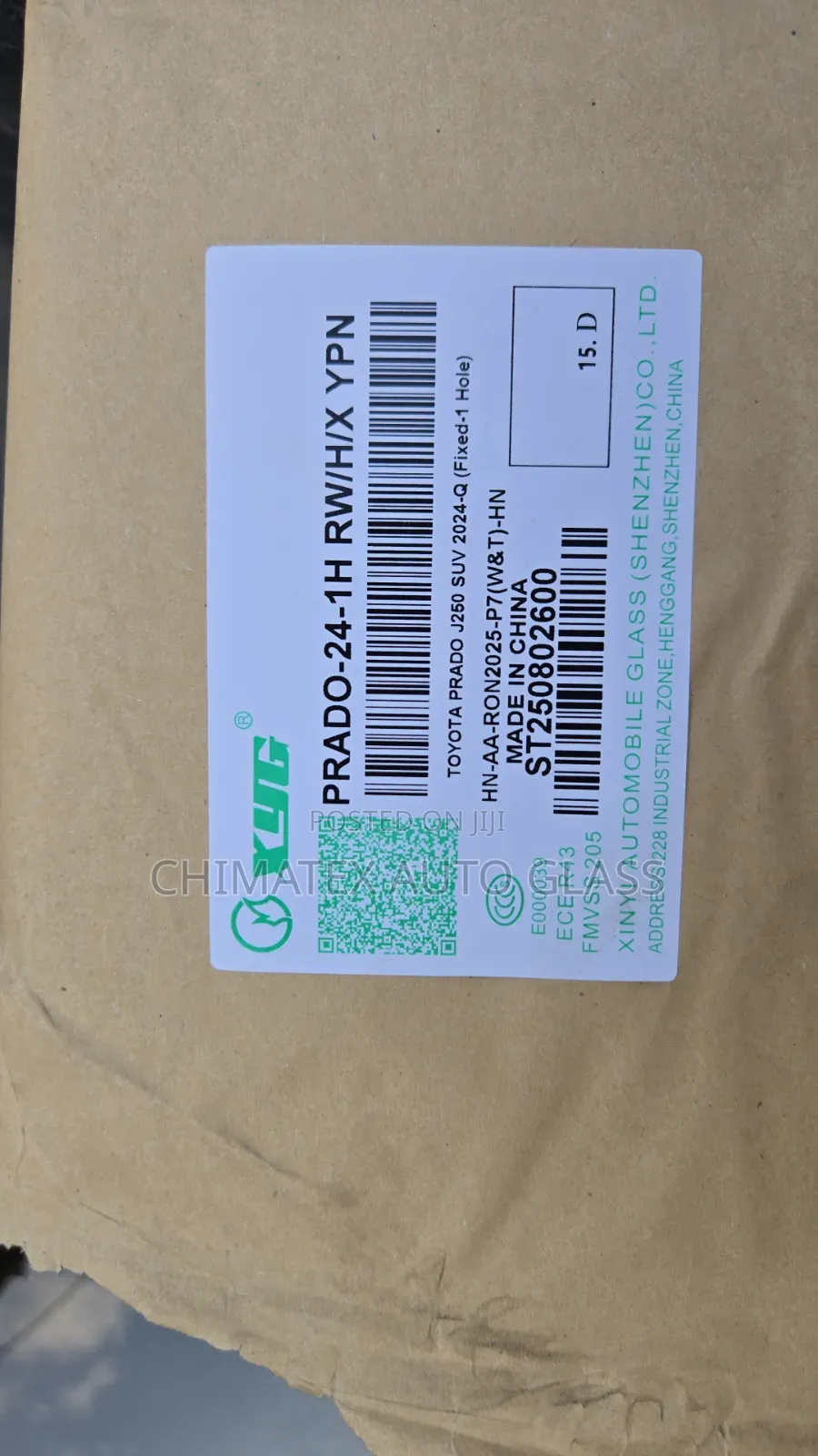 Prado 2024/2025 Back Windscreen Glass Available at Chimatex