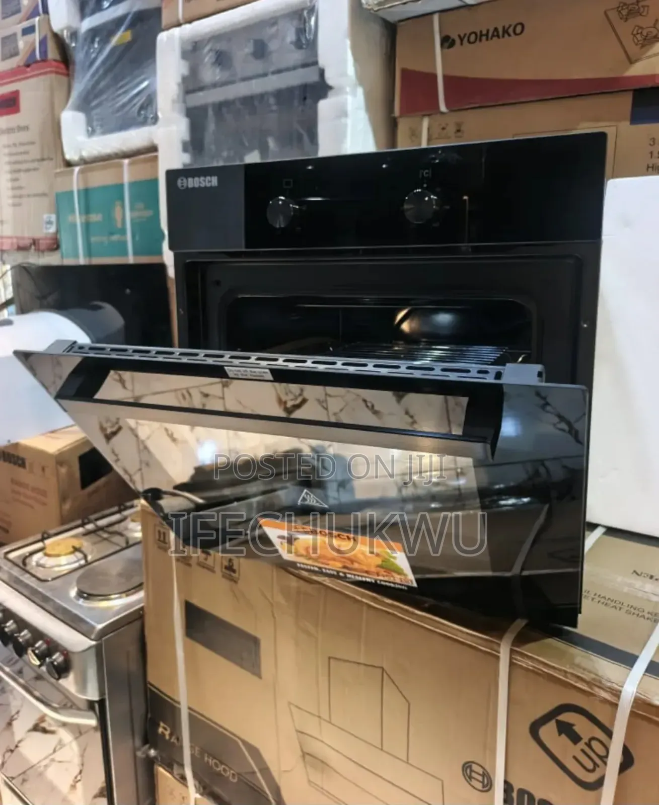 Original Bosch 60x60cm Built-in Electric Oven With Grill Timer 75l