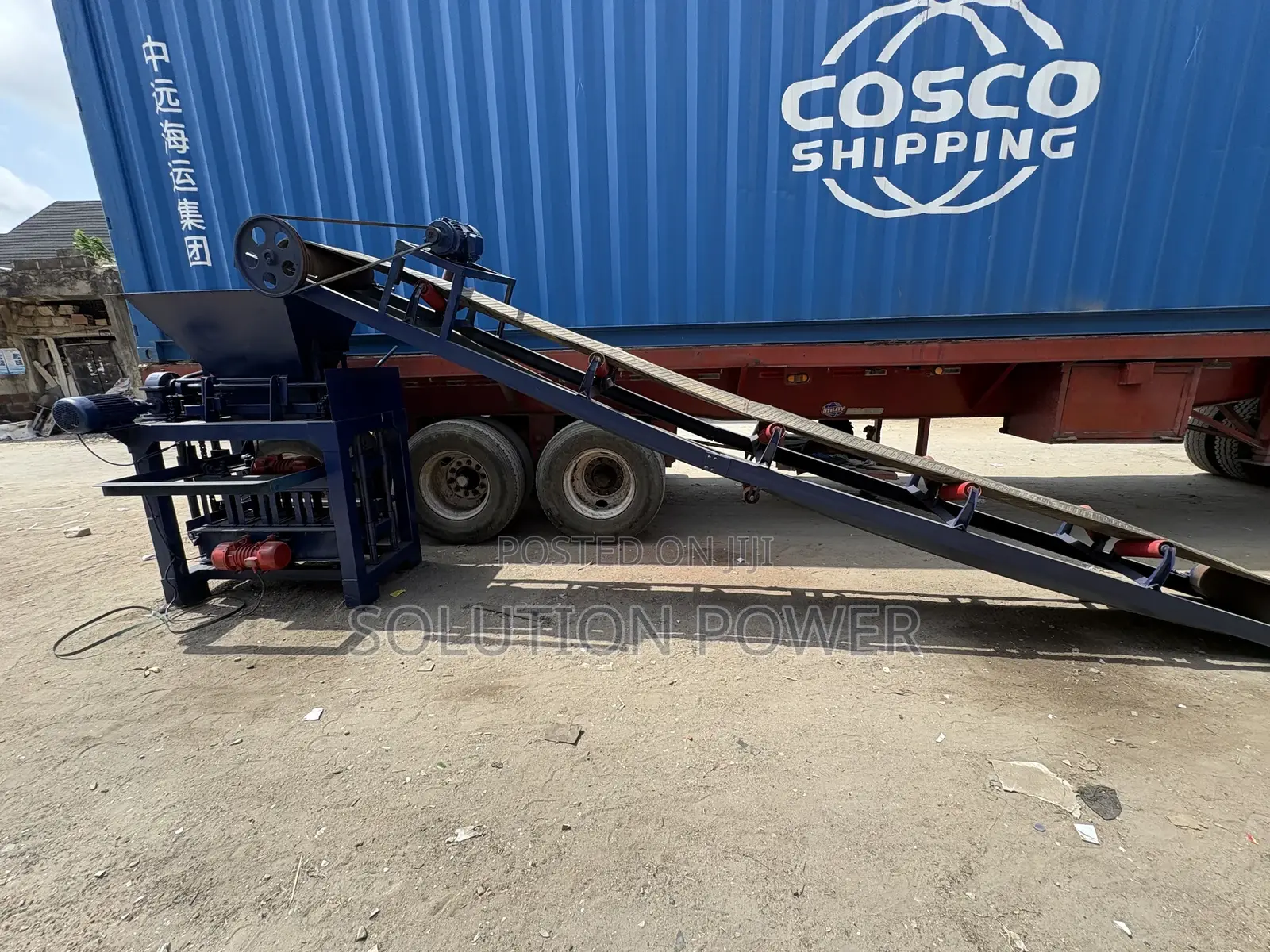 Block Making Machine With Conveyor