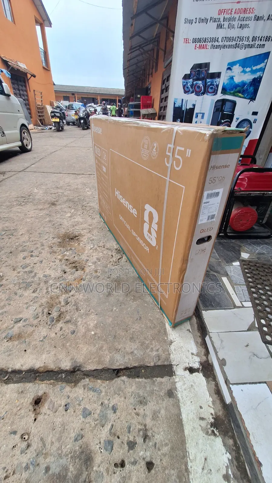2026made Hisense Qled 55"Inche (Q6) Smart Flameless Netflix Youtube