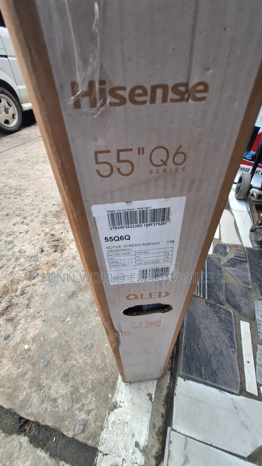 2026made Hisense Qled 55"Inche (Q6) Smart Flameless Netflix Youtube