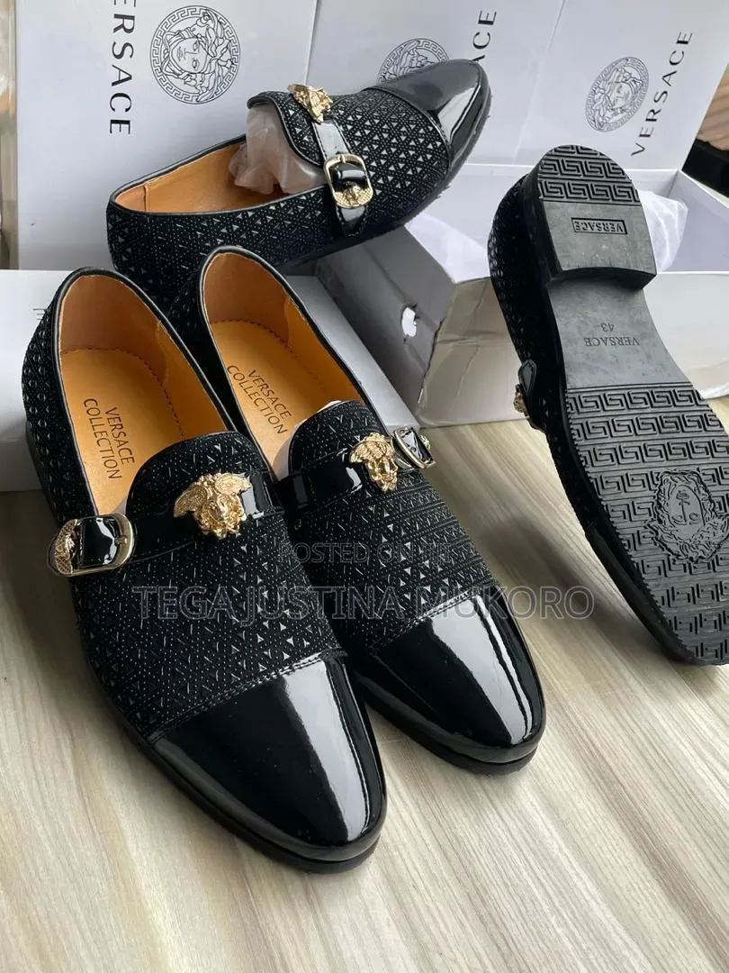 Latest Design Versace Men's Buckle Closure Footwear