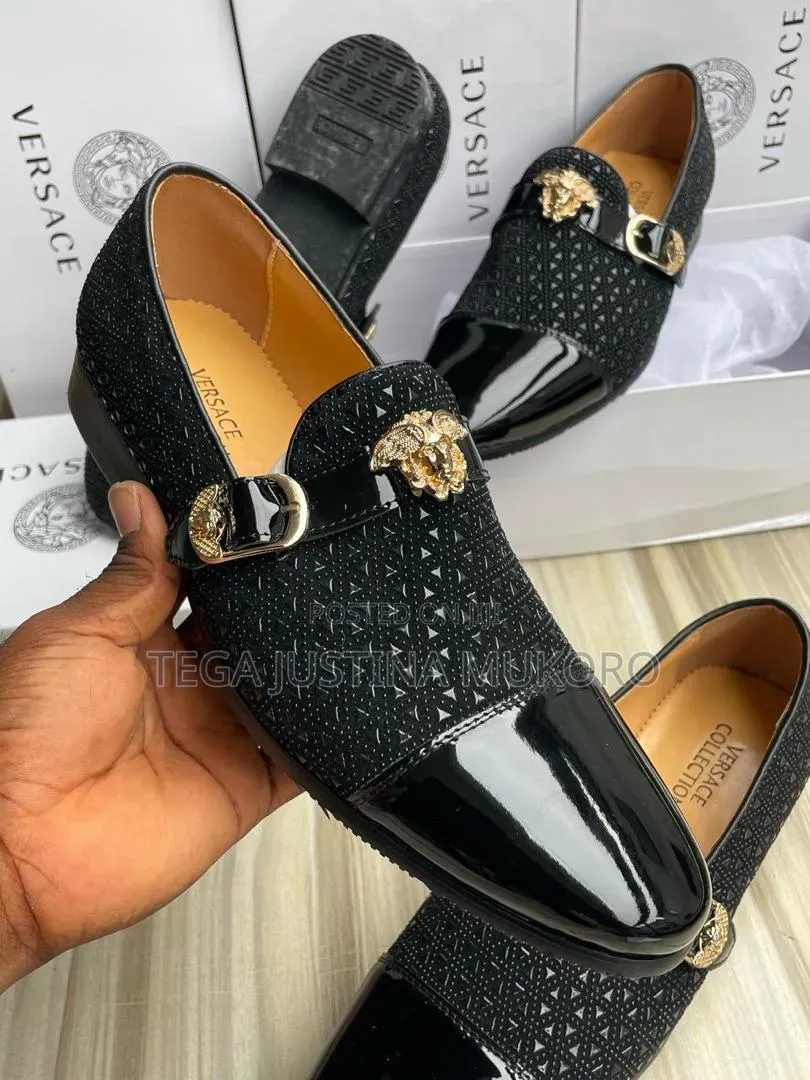 Latest Design Versace Men's Buckle Closure Footwear