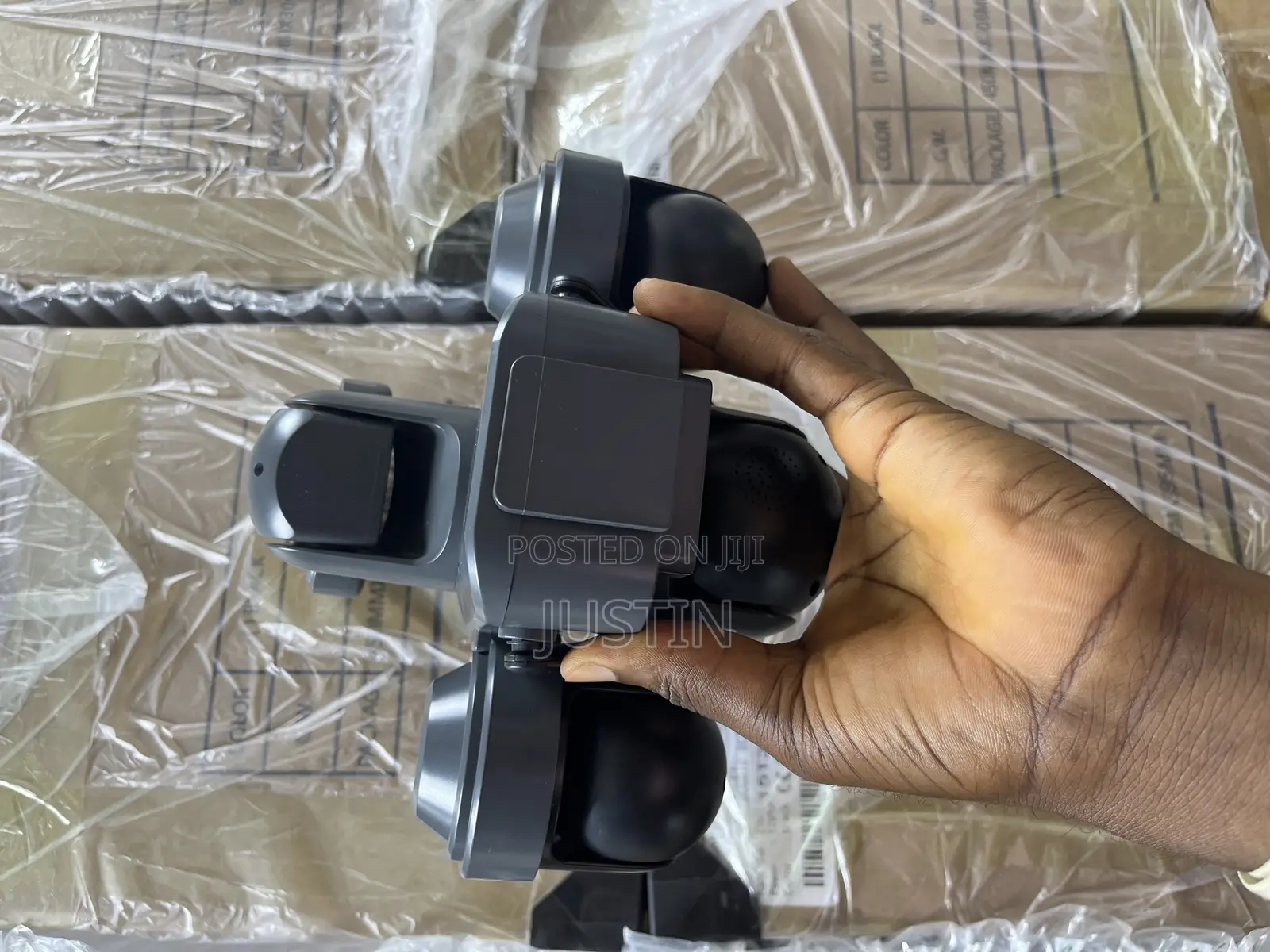 V380 Triple Lens Solar Camera With Light