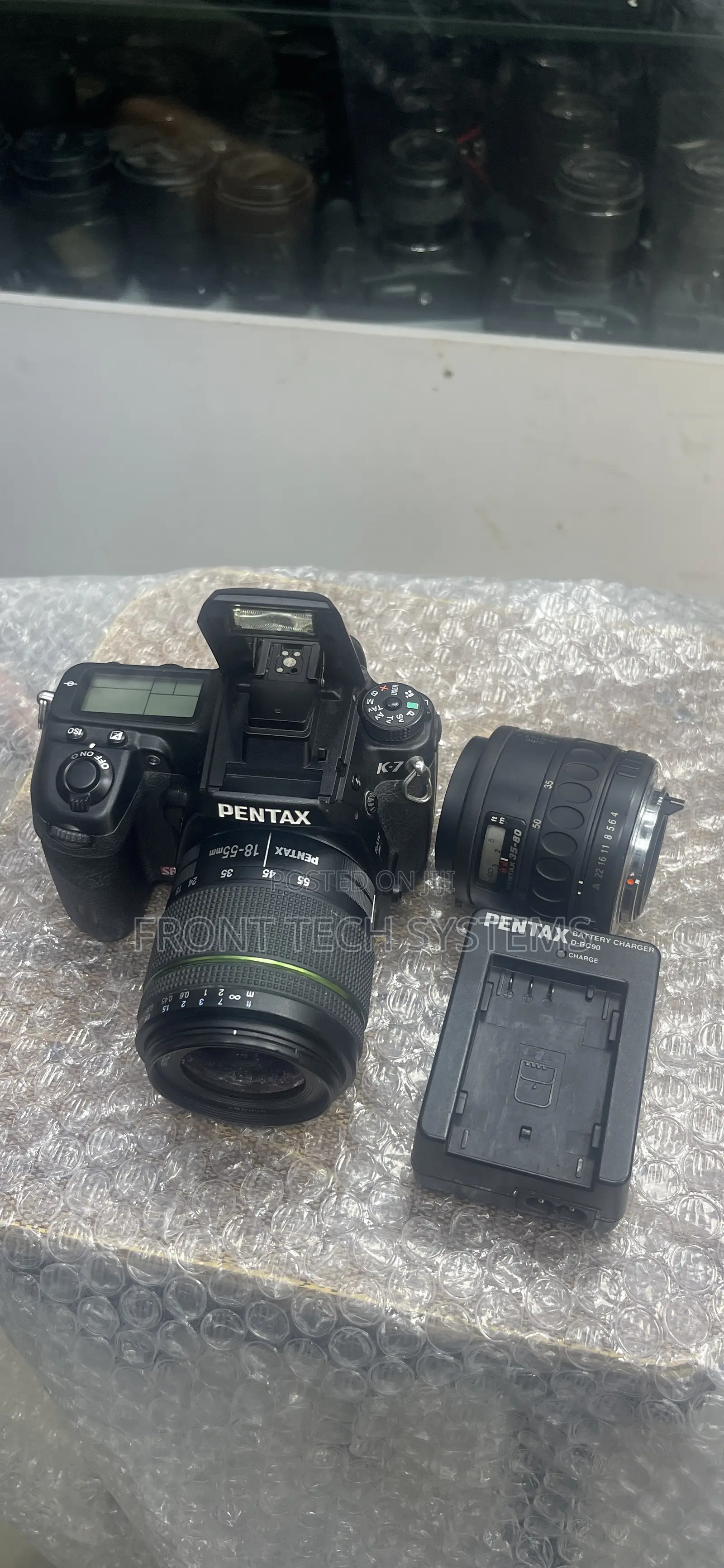Pentax Camera With 18-55mm and 35/80