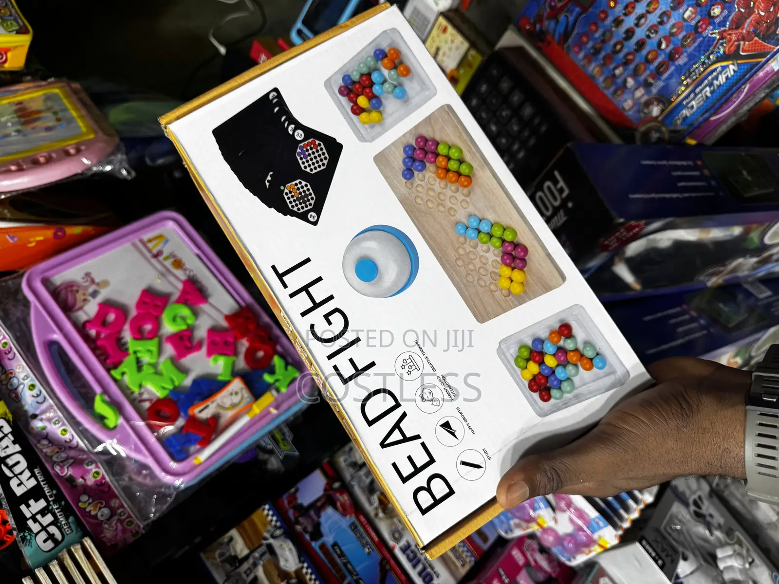 Bead Fight" Wooden Educational Game for Kids.