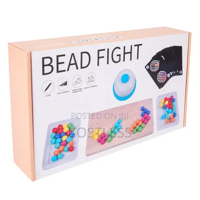 Bead Fight" Wooden Educational Game for Kids.