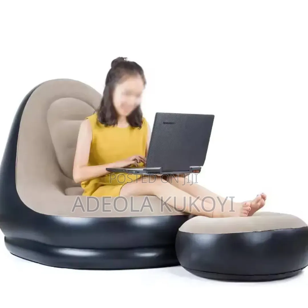 Sofa Inflatable Chair With Leg Rest(Manual Pump)