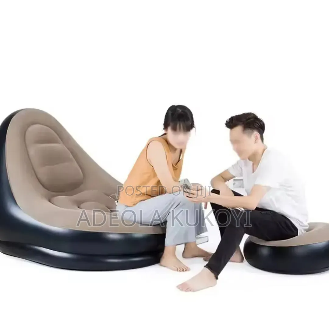 Sofa Inflatable Chair With Leg Rest(Manual Pump)