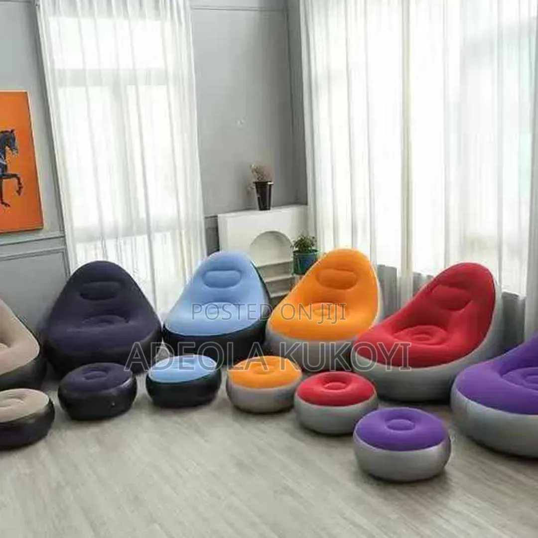 Sofa Inflatable Chair With Leg Rest(Manual Pump)