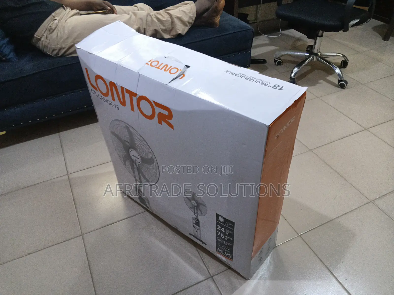 Lontor Rechargeable Air Mist Fan for Home Office