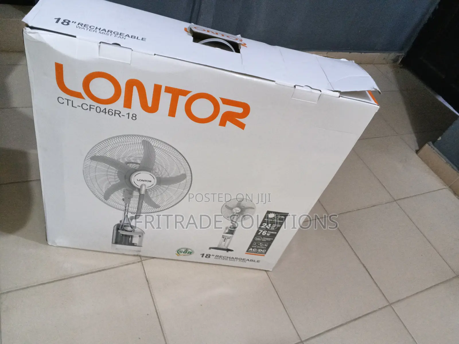 Lontor Rechargeable Fan With Mist Spray – Beat the Heat