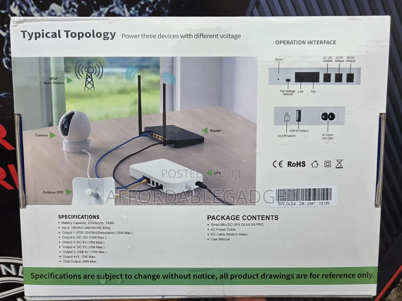 Router Power Bank 24w 20000mah