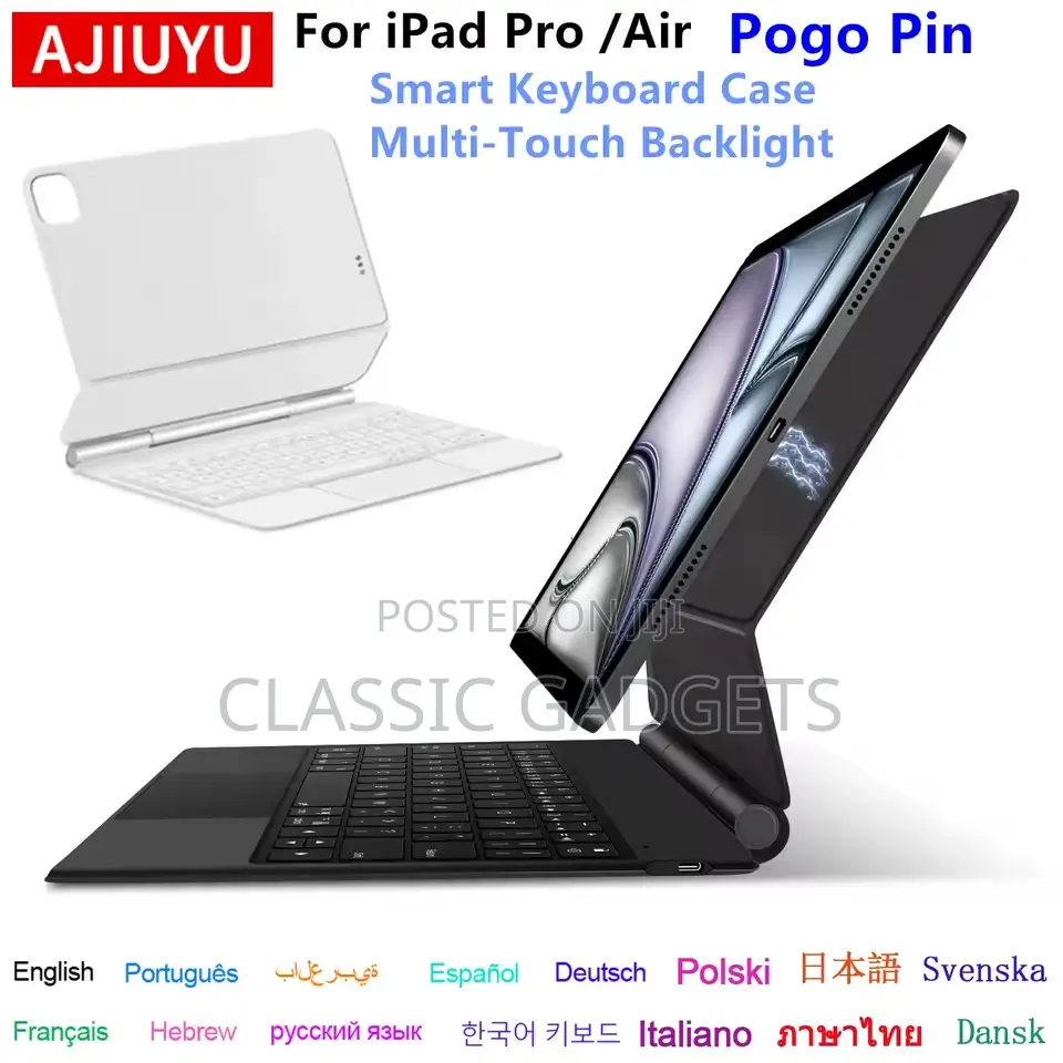 Pogo Pin Magic Keyboard for iPad Pro 13 Inch M5 2025 / M4 2024