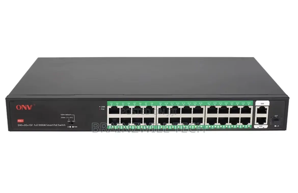 Onv 24port Unmanaged Gigabit Poe Switch (H3024pfd) Watchdog