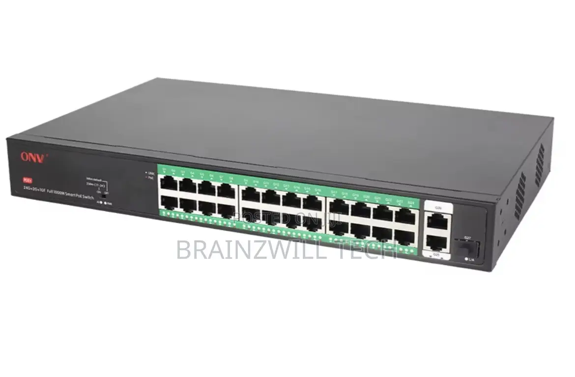 Onv 24port Unmanaged Gigabit Poe Switch (H3024pfd) Watchdog