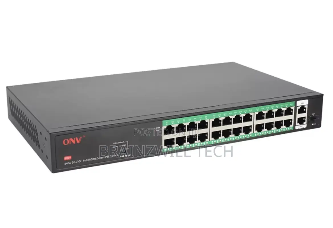 Onv 24port Unmanaged Gigabit Poe Switch (H3024pfd) Watchdog