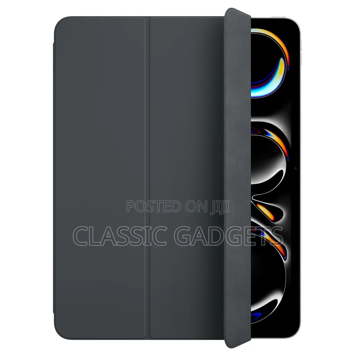 Smart Folio Magnetic Flip Case for iPad Pro 13-Inch (M5) - Black