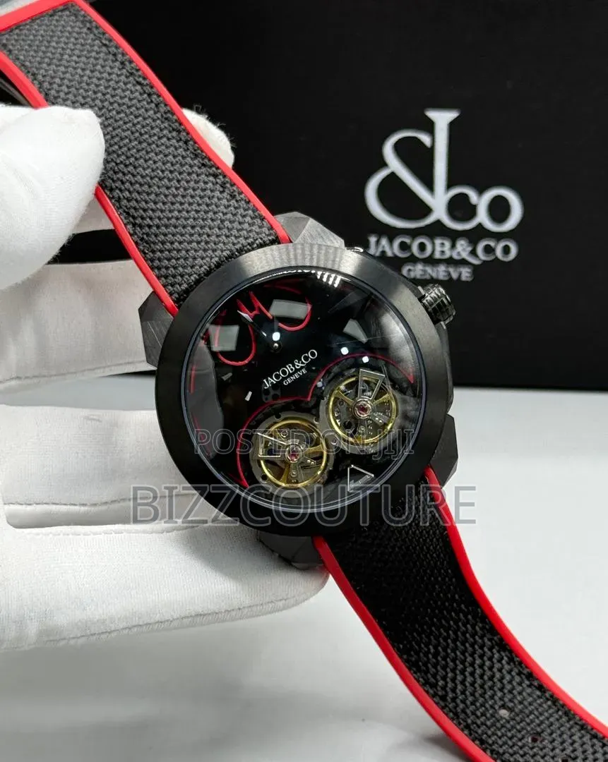 Original Jacob and Co Gotham Rubber Strap Watch Available in Store