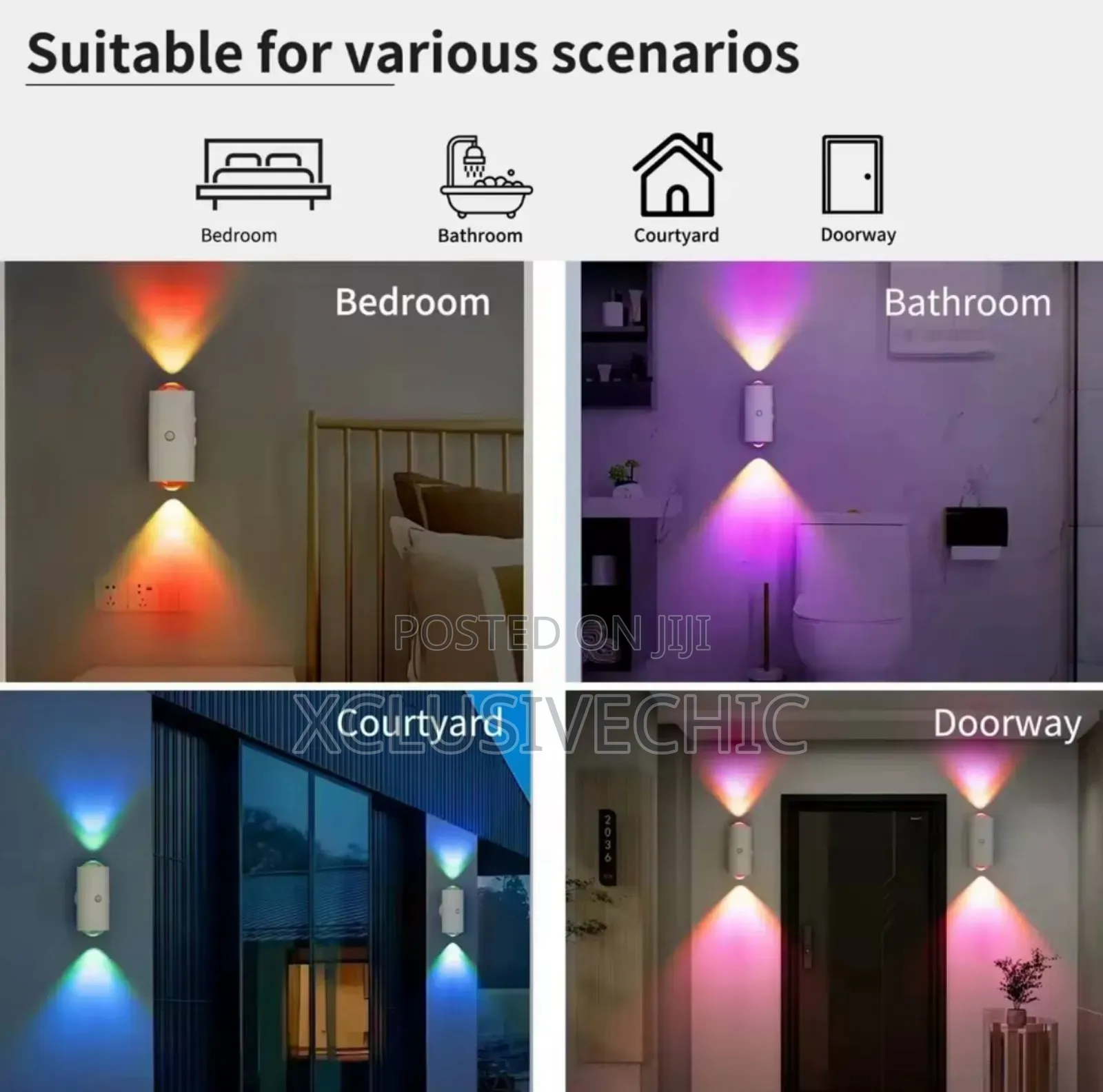 Smart Infrared Sensing Charging Wall Lamp