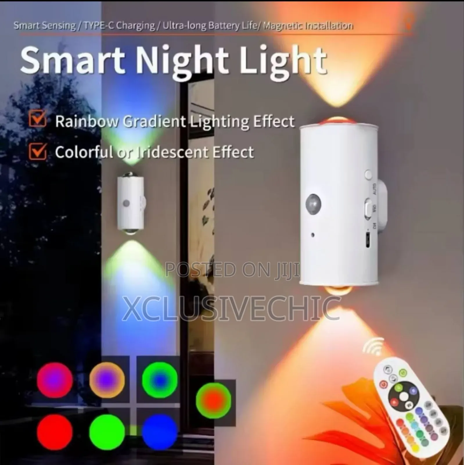 Smart Infrared Sensing Charging Wall Lamp