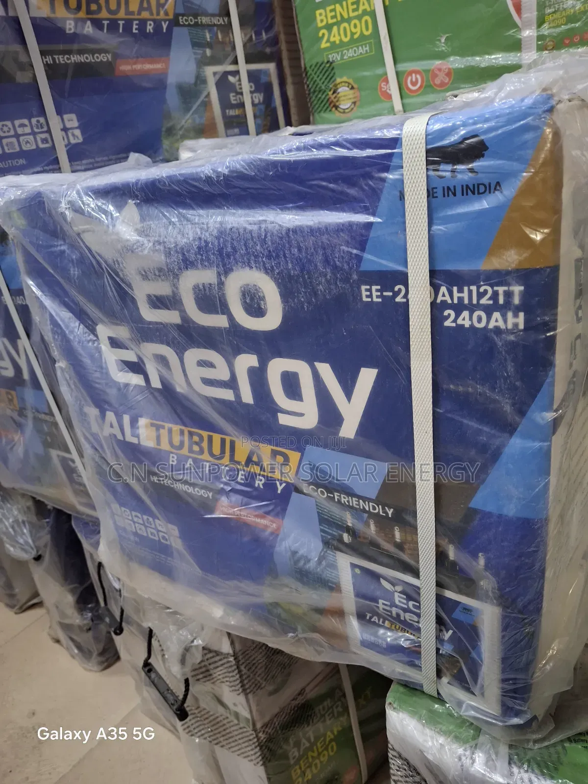12v/240ahs Eco Energy, Tubular Solar Battery
