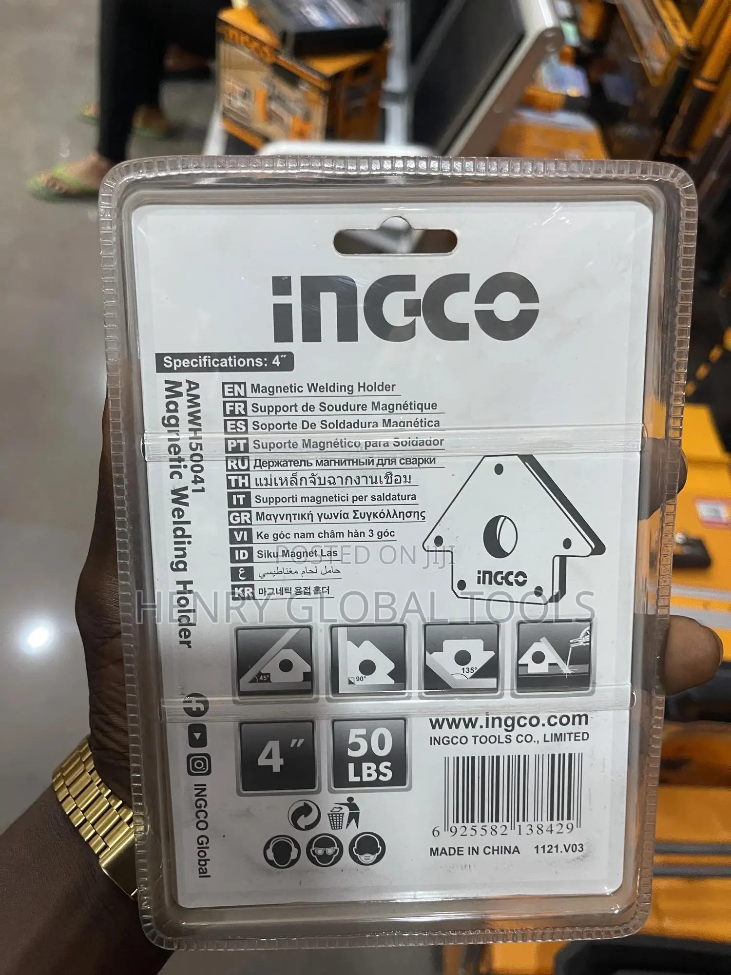 4” Ingco Magnetic Holder Welding Holder