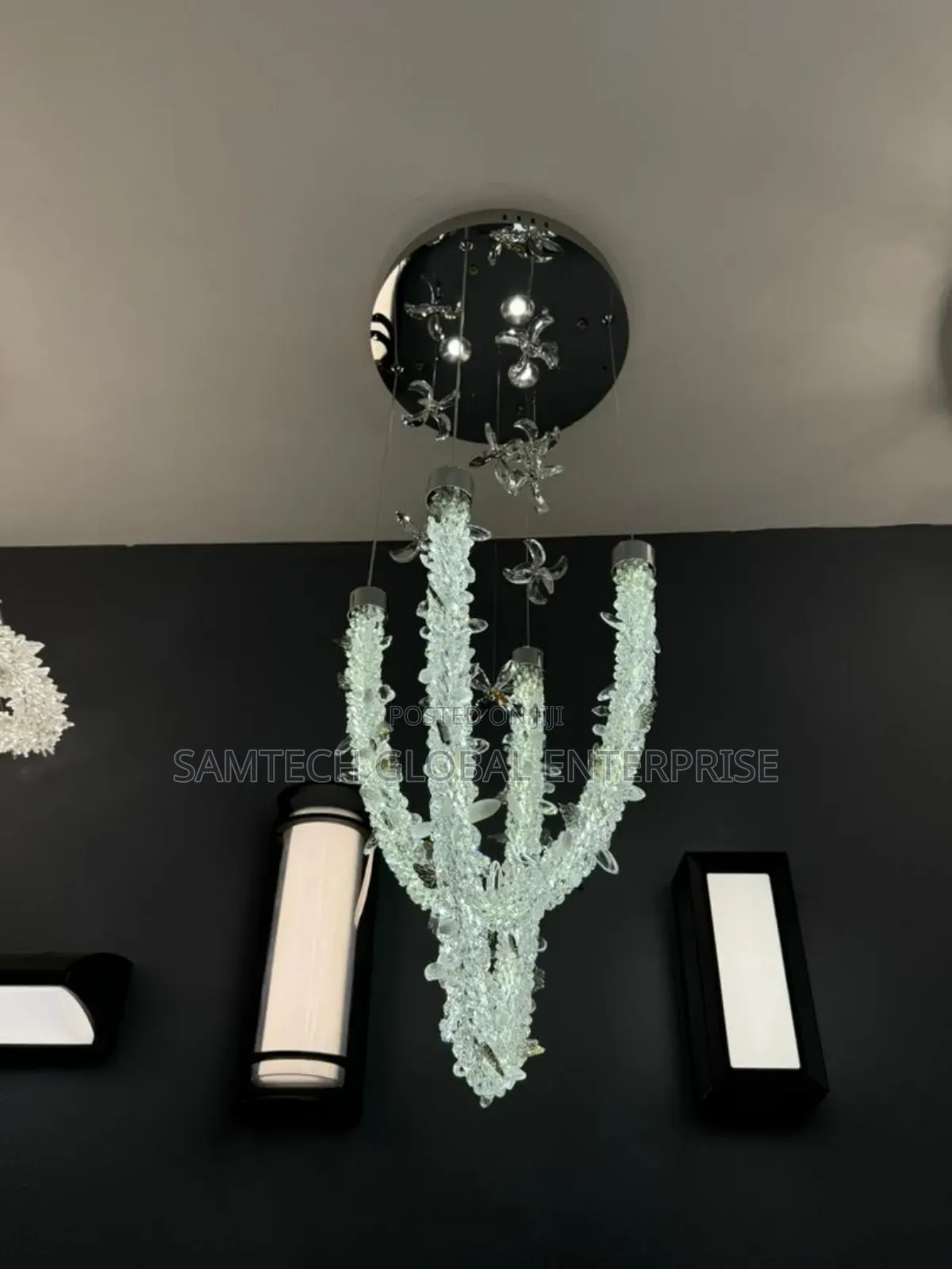 Luxury Crystal Cascade Led Chandelier