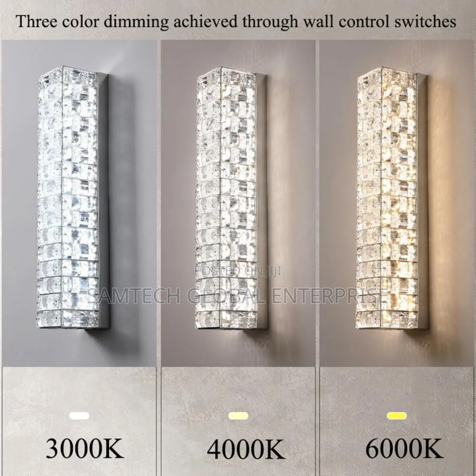 Luxury Crystal Led Wall Sconce – Modern Indoor Decorative Wall Light
