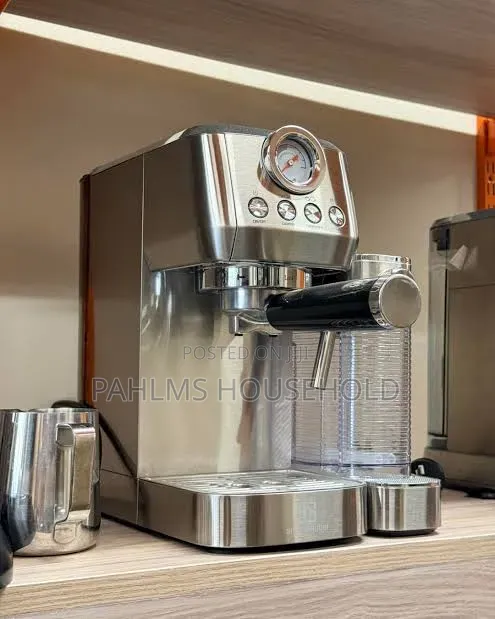 Smith Nobel Stainless Steel Espresso Coffee Machine + Milk Frother