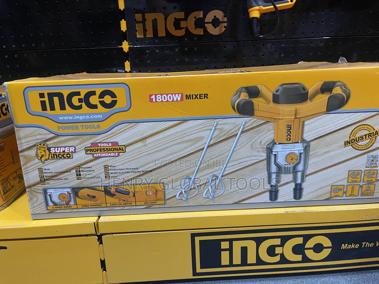 1800w Ingco Double Head Electric Mixer Machine
